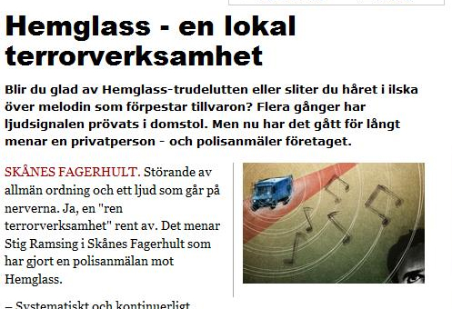 Hemglass - en lokal terrorverksamhet Hemglass - en lokal terrorverksamhet